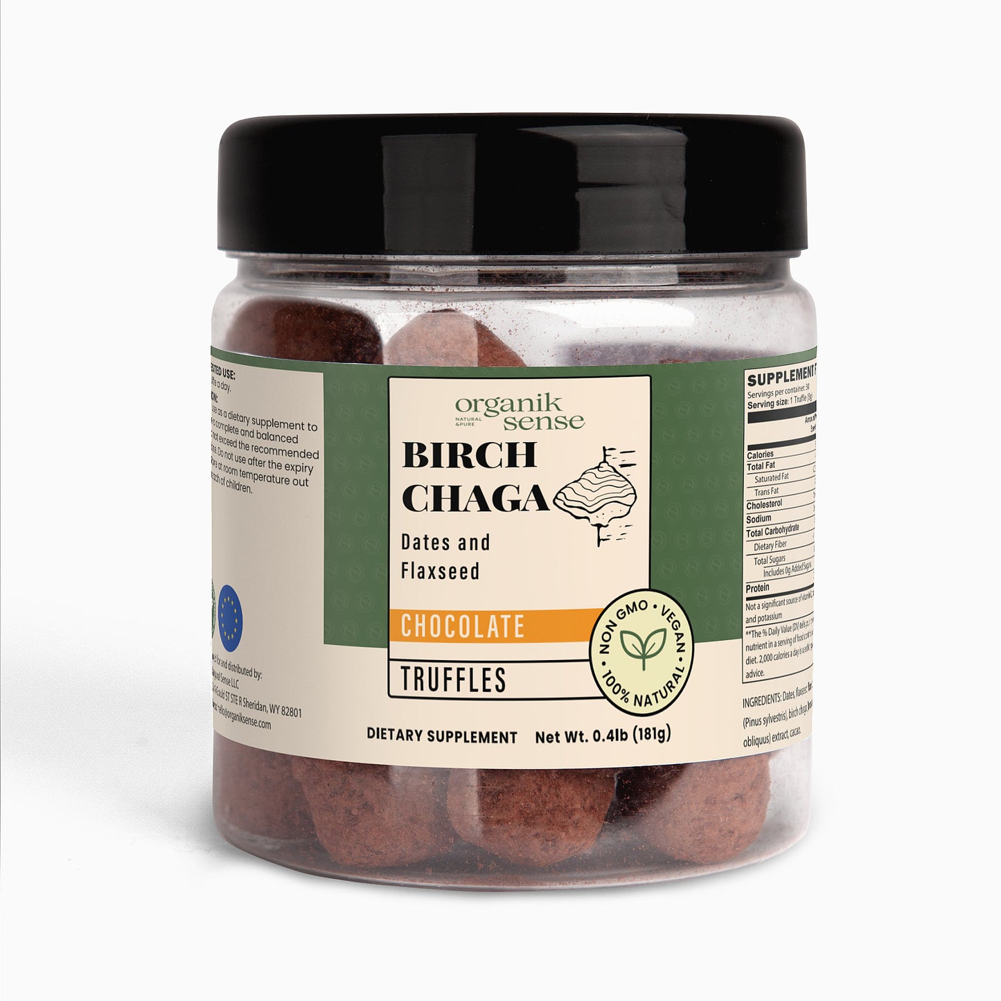 Birch Chaga Truffles (Chocolate)